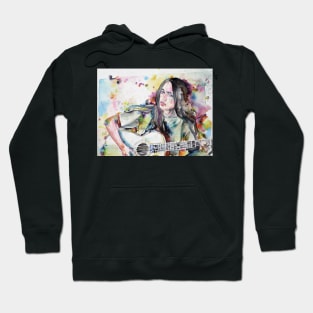 JOAN BAEZ watercolor portrait .2 Hoodie